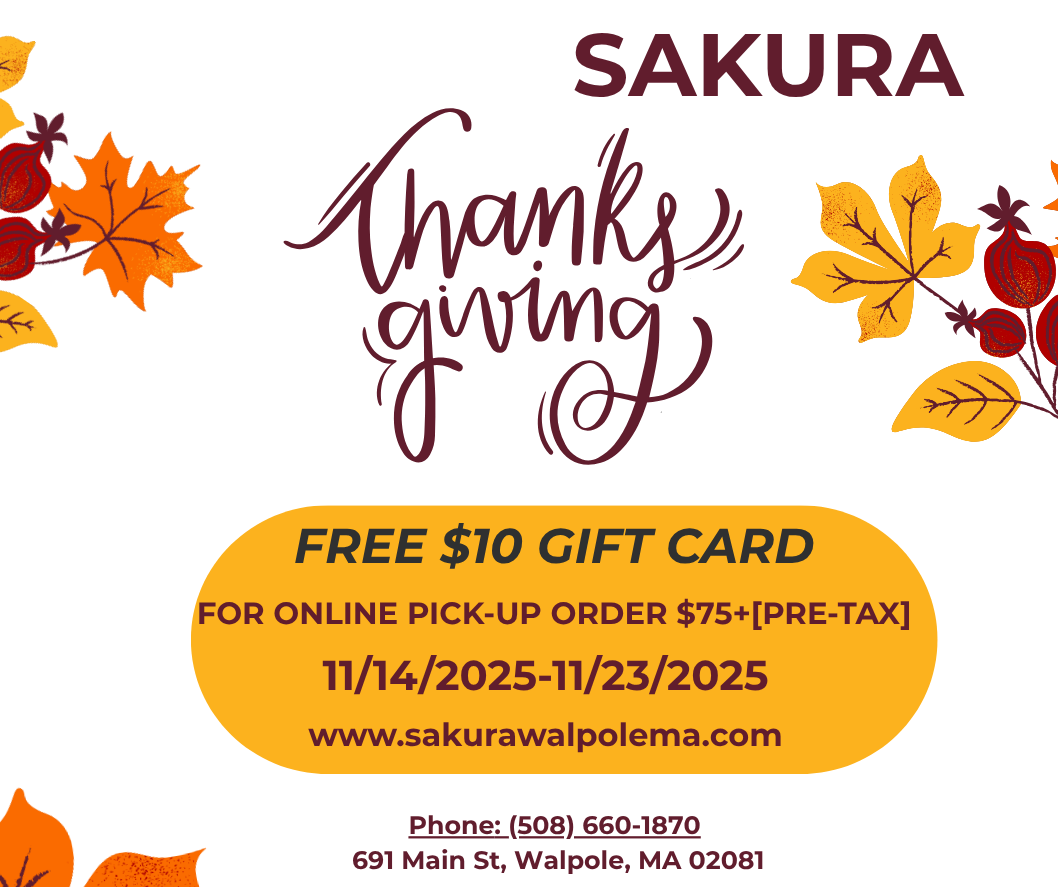 Restaurant Promotion Spend $75+ before tax, get a $10 gift card – online pickup only.